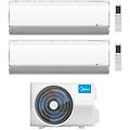 climatizzatore dual split serie breezeless+ 9+12 con m3oa-27hfn8-q inverter r 32 wi-fi classe a++