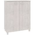 - scarpiera hamar bianca 85x40x108 cm in legno massello di pino