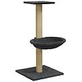- albero per gatti con palo tiragraffi sisal grigio scuro 74 cm