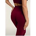 leggings sportivi seamless a zampa con vita altissima rumba red donna exsmall/small
