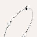 bangle love beats argento rodiato collezione love beats bianco