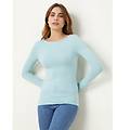 maglia scollo a barchetta basic in tencel modal e seta / verde salvia chiaro / l verde salvia