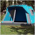 - tenda familiare cabina 7 persone blu a rilascio rapido