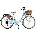 bici da città dolce vita by venere 26 con cesto azzurro