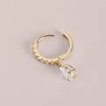 orecchini a cerchio toujours oro giallo cubic zirconia collezione toujours oro giallo