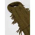 - sciarpa verde scuro con frange donna verde scuro taglia one size