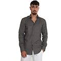 camicia casual h-hank-s-kent nero-beige