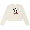Freddy Felpa Cropped Comfort Fit Con Ricamo Mickey Mouse