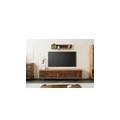 mobile tv in legno riciclato 225x63x40 laccato naturale lyon #122