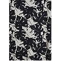 abito skater in jersey modal stampa tropical all over black and white allover flower donna medium