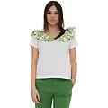 t-shirt bianco-verde