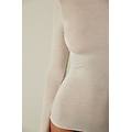 maglia manica lunga ultralight con cashmere e scollo a barchetta donna avorio taglia m