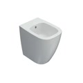 genesis bidet 50 a terra 1foro bcol filo parete fissaggi ghost bianco lucido codice prod gn010bi