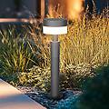 lampioncino led mackenzie altezza 50 cm antracite fusione di alluminio