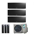climatizzatore condizionatore trial split inverter serie 3 ftxj r-32 emura iii nero bluevolution