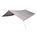 - telone da campeggio grigio/arancione 420x440 cm impermeabile