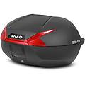 bauletto moto top case sh47 nero catadriotto rosso 47 l taglia un