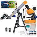 set telescopio/microscopio junior national geographic 40x640