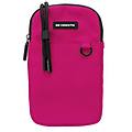 case&me borsetta a tracolla per smartphone tracolla regolabile zip due tasche fuchsia