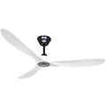 ventilatore da soffitto 315226 eco genuino 152cm 14w bianco nero dc