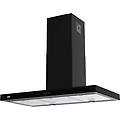 tenane cappa cucina aspirante a parete larghezza 90 cm colore nero opaco tena90ne