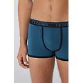 boxer in cotone organico con bordi a contrasto e logo uomo nero tamaño m