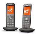 gigaset cl660hx telefono analogico/dect identificatore di chiamata antracite nero