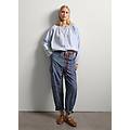 - pantalone cargo balloon fit donna blu denim taglia 38