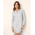 camicia da notte con bottoni daily con tencel modal / grigio melange chiaro / m grigio melange