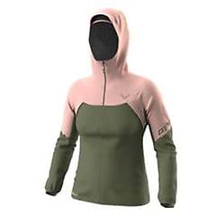 dynafit giacca sottile alpine gore tex verde bosco rosa chiaro donna l