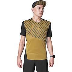 dynafit alpine 2 s/s maglia trail running uomo dark yellow/black xl
