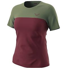 Dynafit Traverse S-tech S/s W T-shirt Donna Dark Red/green