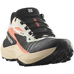 salomon genesis w scarpe trail running donna black/orange/white 4 5 uk