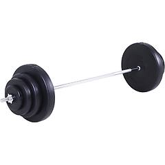 Homcom Set Bilanciere 170cm In Ferro Zigrinato Con 8 Dischi