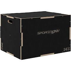 Sportnow Box Jump Pliometrico A 3 Altezze Antiscivolo 76-61-51cm