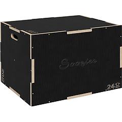 Sportnow Box Jump Pliometrico A 3 Altezze Antiscivolo 61-51-41cm