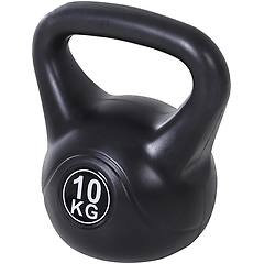Homcom Kettlebell 10 Kg Per Allenamento Cross Training Nero