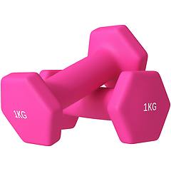 Sportnow Set 2 Manubri Da 2x1 Kg In Metallo E Plastica 13x5x5