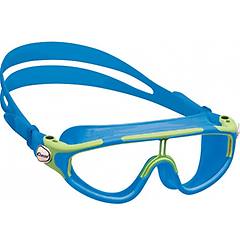 cressi occhialini baloo swim per bambini azzurro trasparente