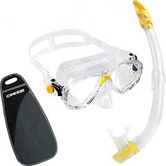 Cressi Combo Set Marea Vip Trasparente/giallo. Taglia