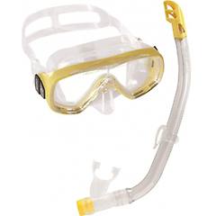 cressi maschera e boccaglio ondina top per bambini giallo