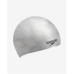 Speedo Cuffia Plain Moulded Grigio Argento