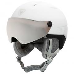 Rossignol Casco Fit Impacts Bianco Con Lente A Specchio Grigia