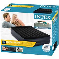intex mac due 64124 materasso matrimoniale airbed comfort dura beam con pompa interna