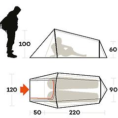 Ferrino Tenda Sling 2 Per 2 Persone Blu