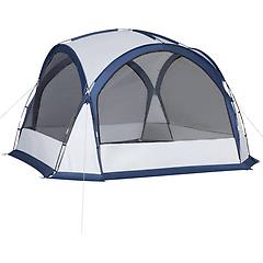 Outsunny - Tenda Da Campeggio 4-5 Posti Con 4 Porte A Cerniera