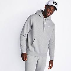 Nike Club Male Felpe Con Cappuccio Grigio Foot Locker