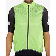 Sportful Gilet A Vento Reflex Giallo Verde Fluo Grigio 3xl