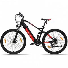 alfaromeo bicicletta elettrica alfa romeo racing full 29'' in alluminio shimano 7v doppia sospensione luci