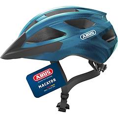 Abus Casco Bici Strada All Round Macator Blu Cromo Taglia